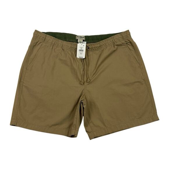 L.L. Bean Dock Shorts Men’s XXL Khaki Tan Classic Fit 8” Inseam NWT - Picture 1 of 10